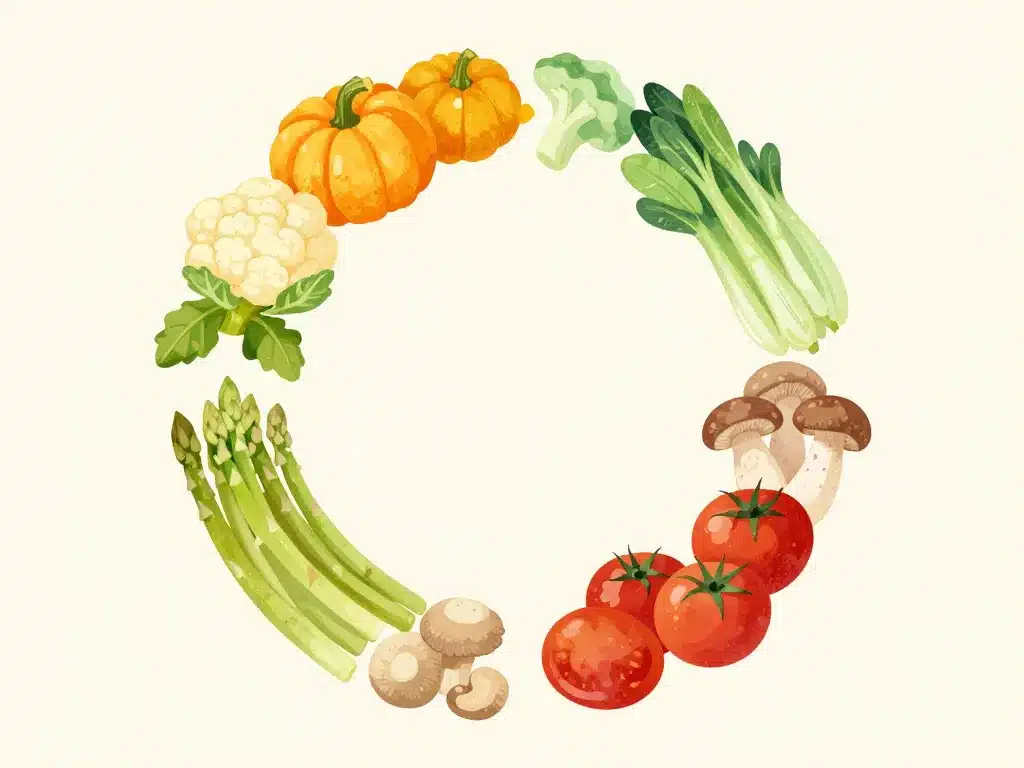 Quel légume se marie bien avec les champignons selon la saison, roue légumes champignons