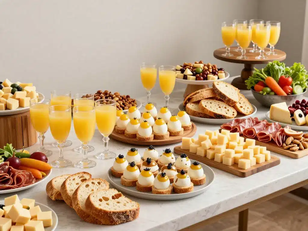 avec quoi accompagner des oeufs mimosa, buffet froid apéro dinatoire oeufs mimosa