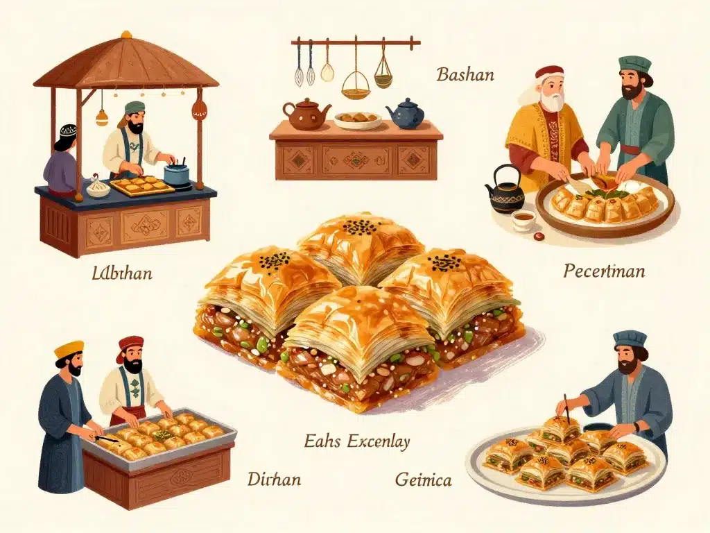 Baklava origine illustration histoire et influences culturelles