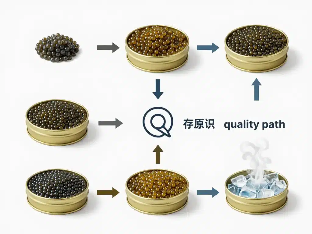 critères de sélection caviar de la méditerranée qualité