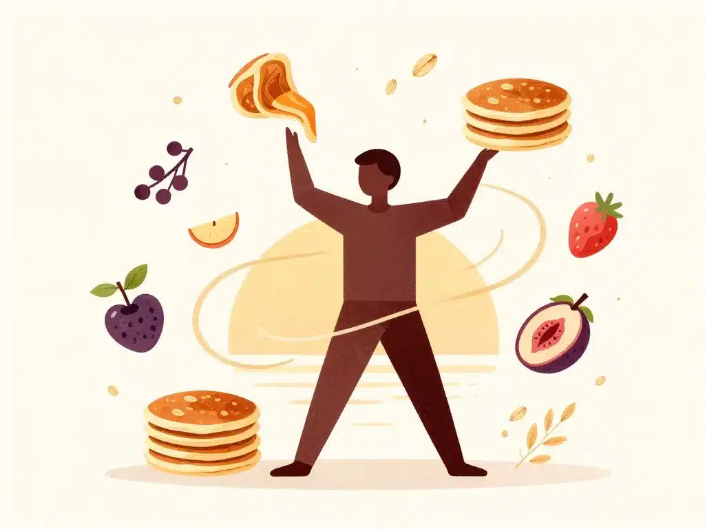 silhouette énergique avec pancake au son d avoine et fibres