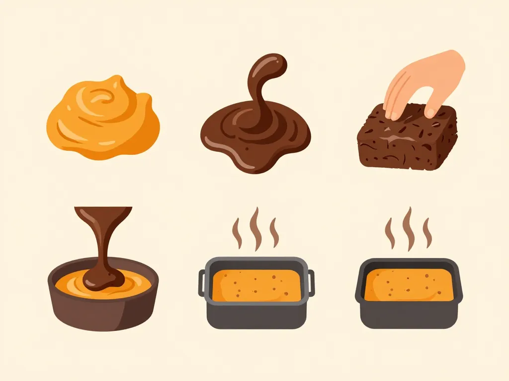 étapes recette brownie patate douce moelleux