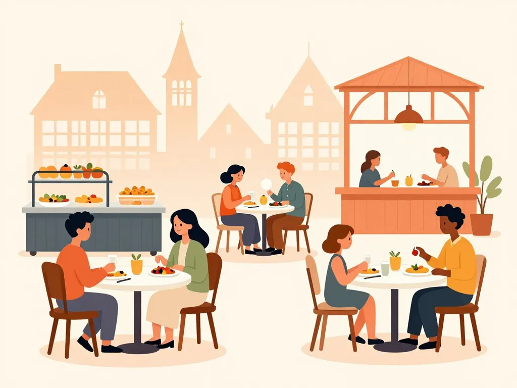 brunch colmar différents styles buffet et café familial