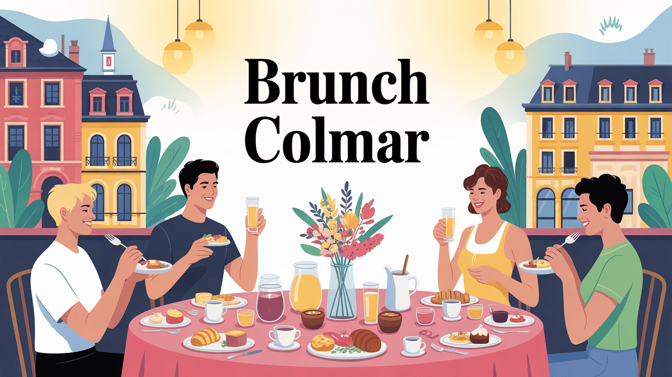 brunch colmar illustration table gourmande ambiance alsacienne