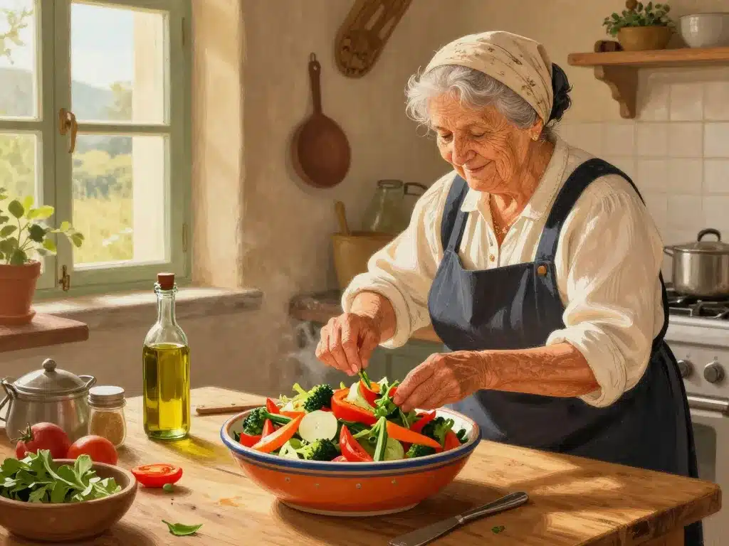 Cuisine authentique caponata sicilienne de ma grand-mère