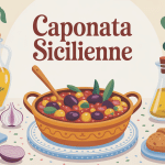 Table estivale caponata sicilienne de ma grand-mère