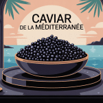 caviar de la méditerranée illustration dégustation raffinée