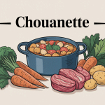 chouanette cuisinée en cocotte avec légumes et viande