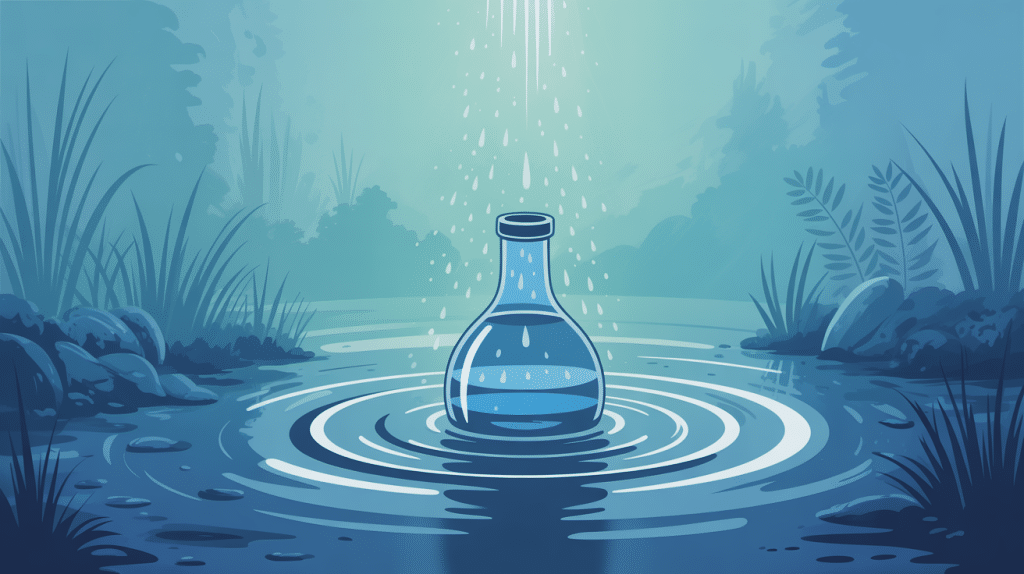 illustration condensation tuyau eau froide gouttelettes sous-sol