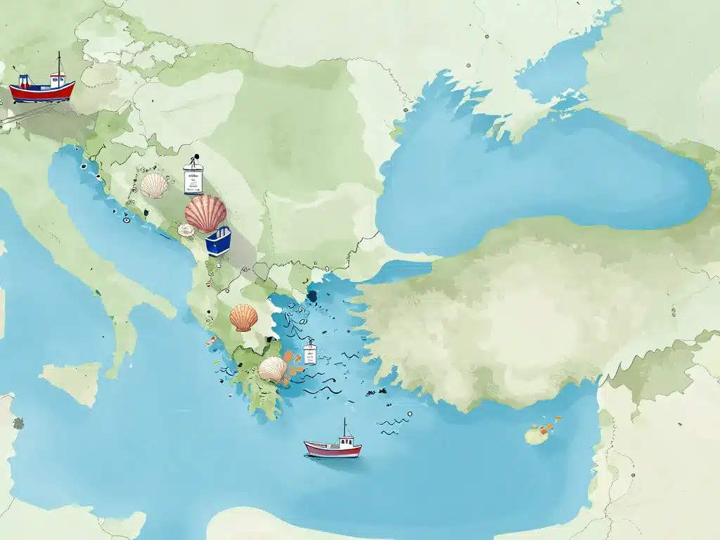 coquille saint jacques normande ou bretonne carte origines labels