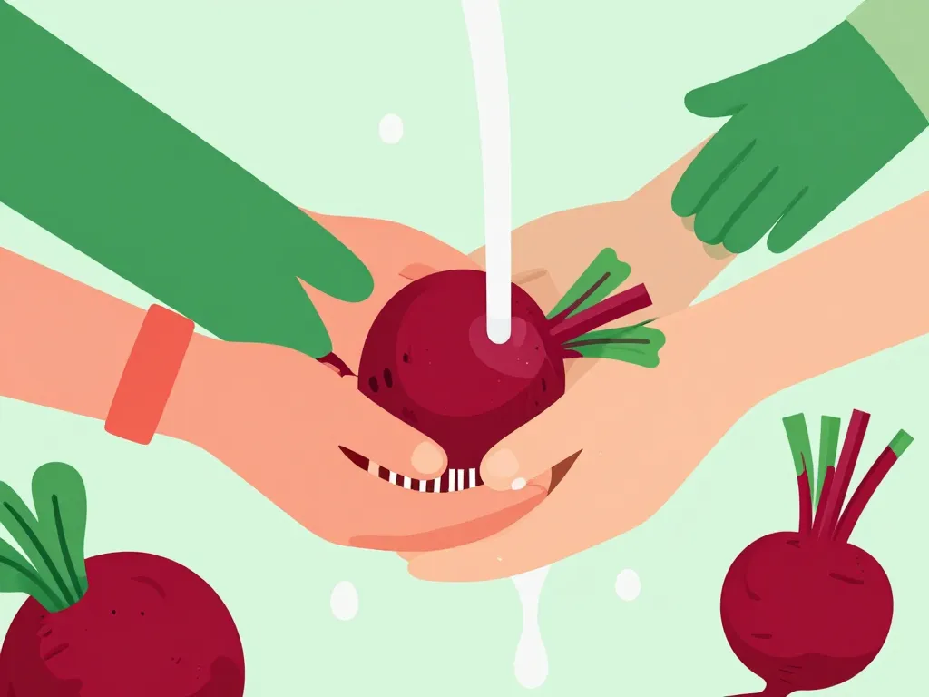 Préparer les betteraves rouges pour cuisson en autocuiseur