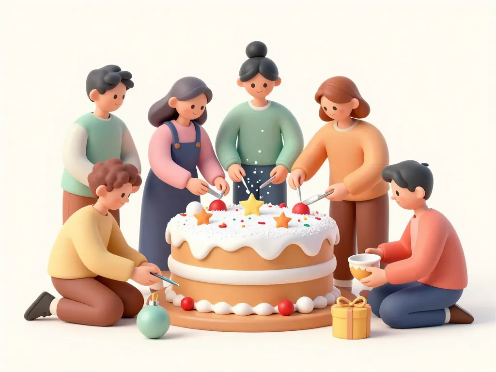 deco gateau noel decoration facile en famille