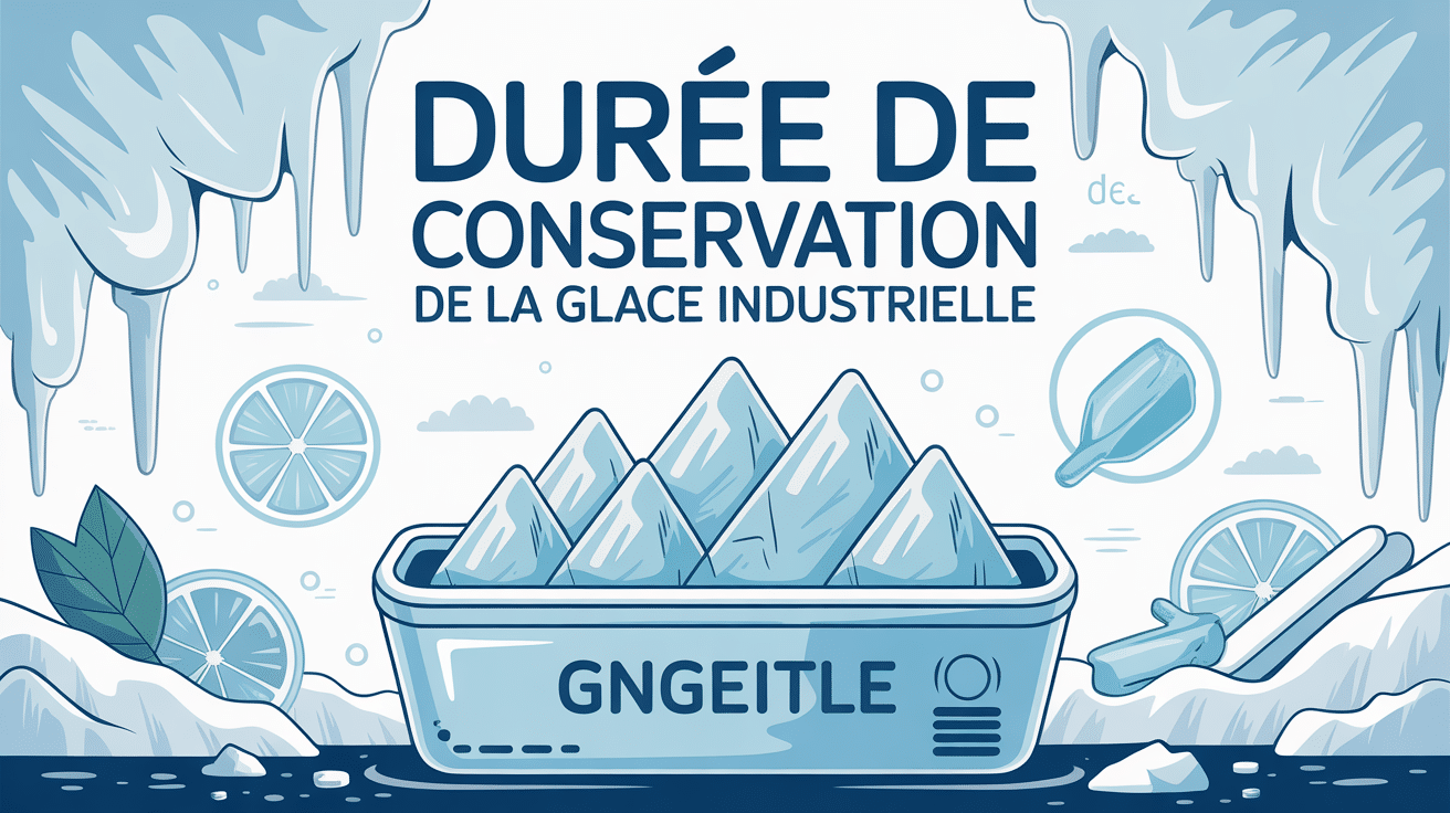 Durée conservation glace industrielle bacs congelateur