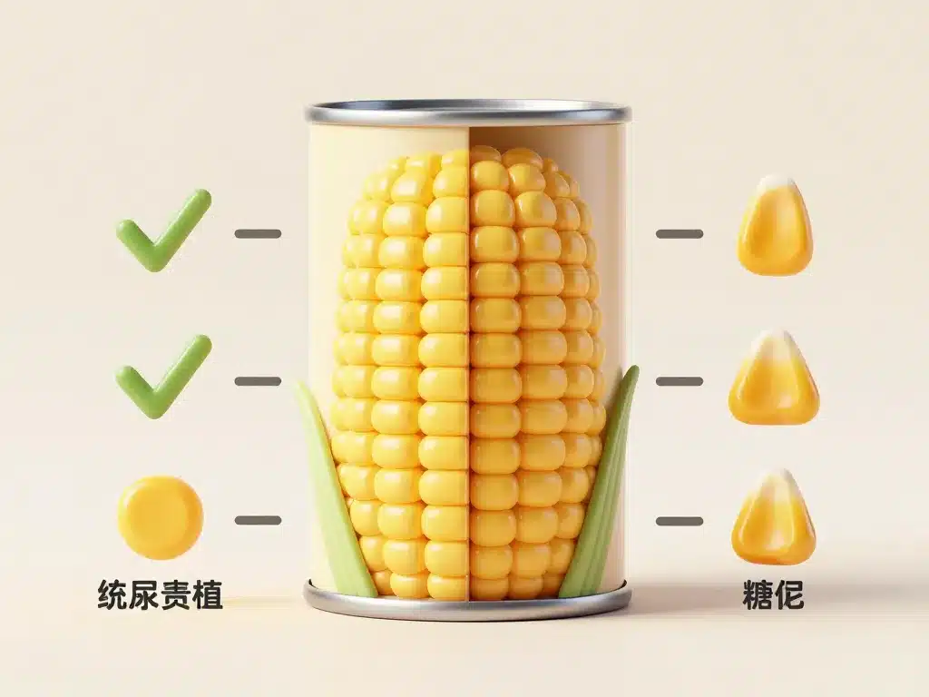 grosse boîte de maïs 5 kg scène produit et critères de comparaison