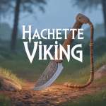 hachette viking authentique sur souche en forêt