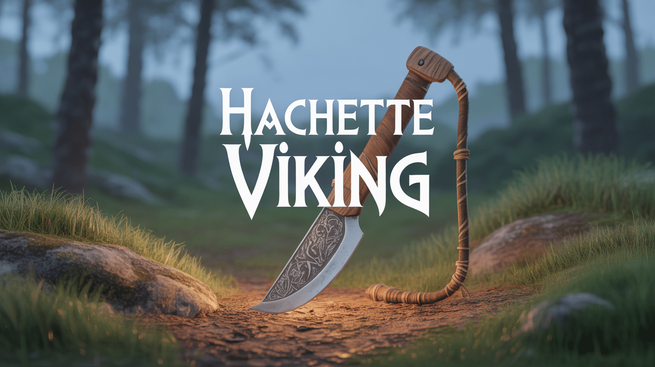 hachette viking authentique sur souche en forêt