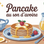 assiette de pancake au son d avoine avec ingrédients petit déjeuner