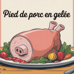 pied de porc en gelée présenté en terrine façon bistrot