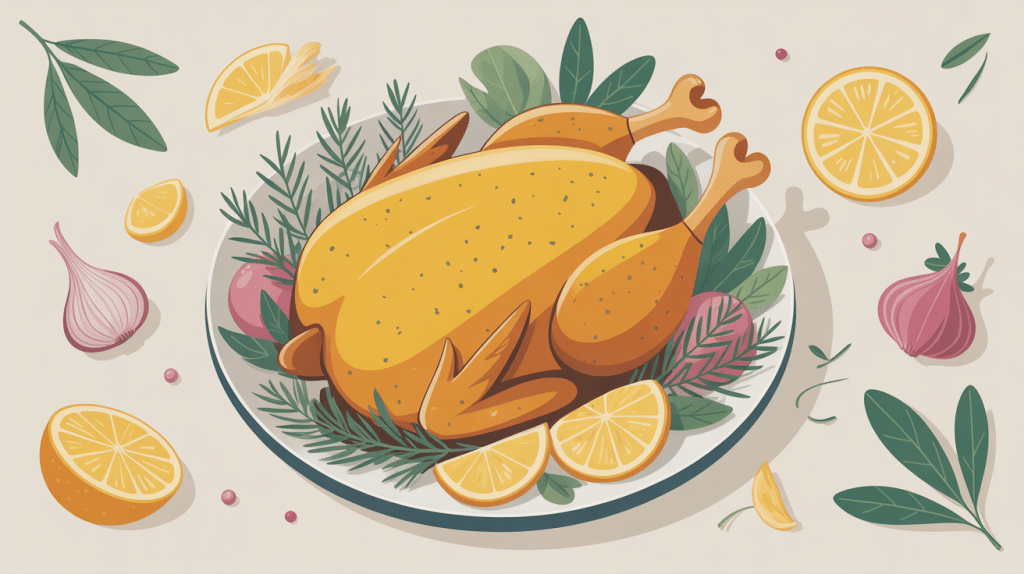 poulet au thym et au citron plat convivial méditerranéen