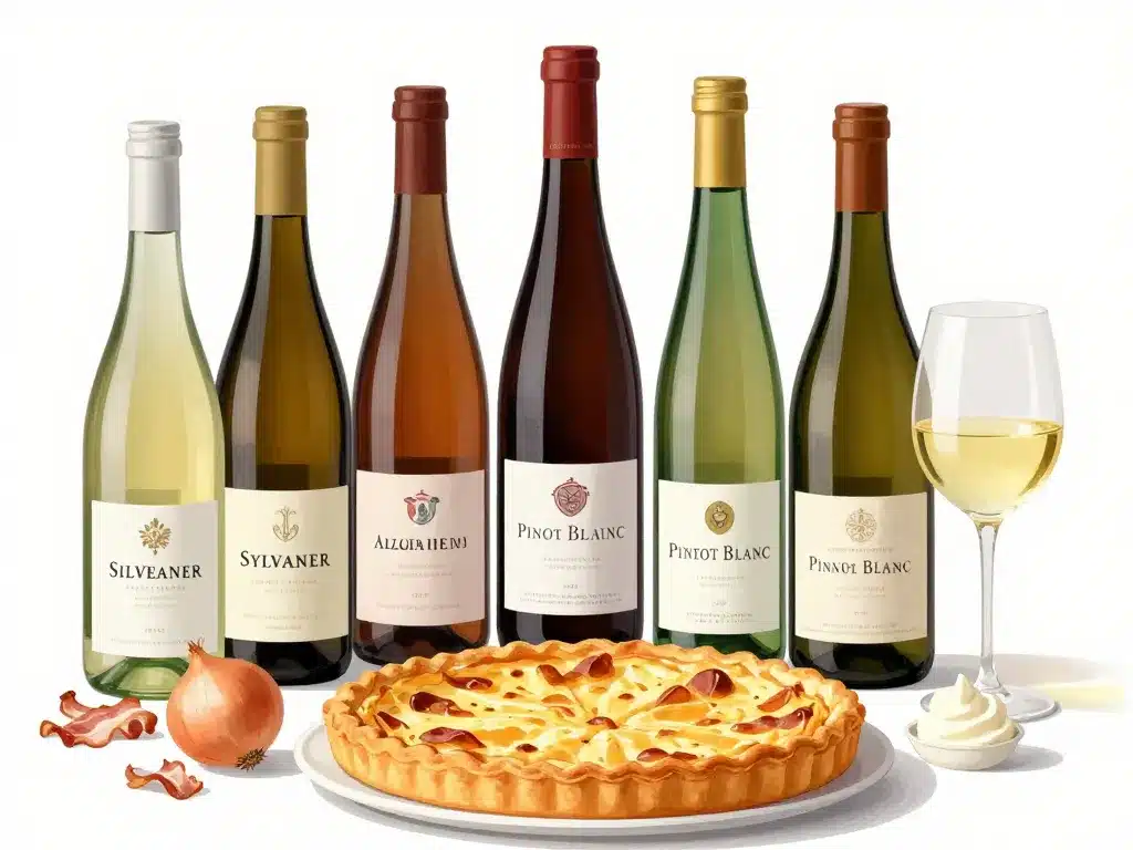sélection quel vin avec la tarte flambée sylvaner riesling pinot blanc