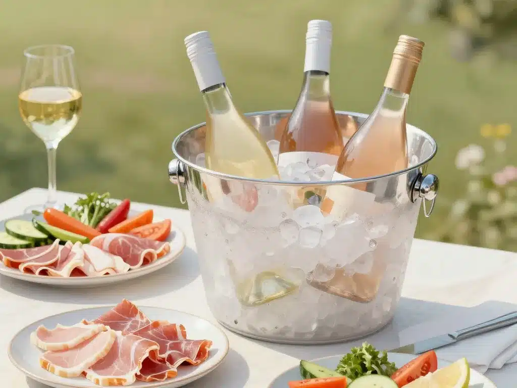 bouteilles blanc rosé quel vin avec pierrade repas frais