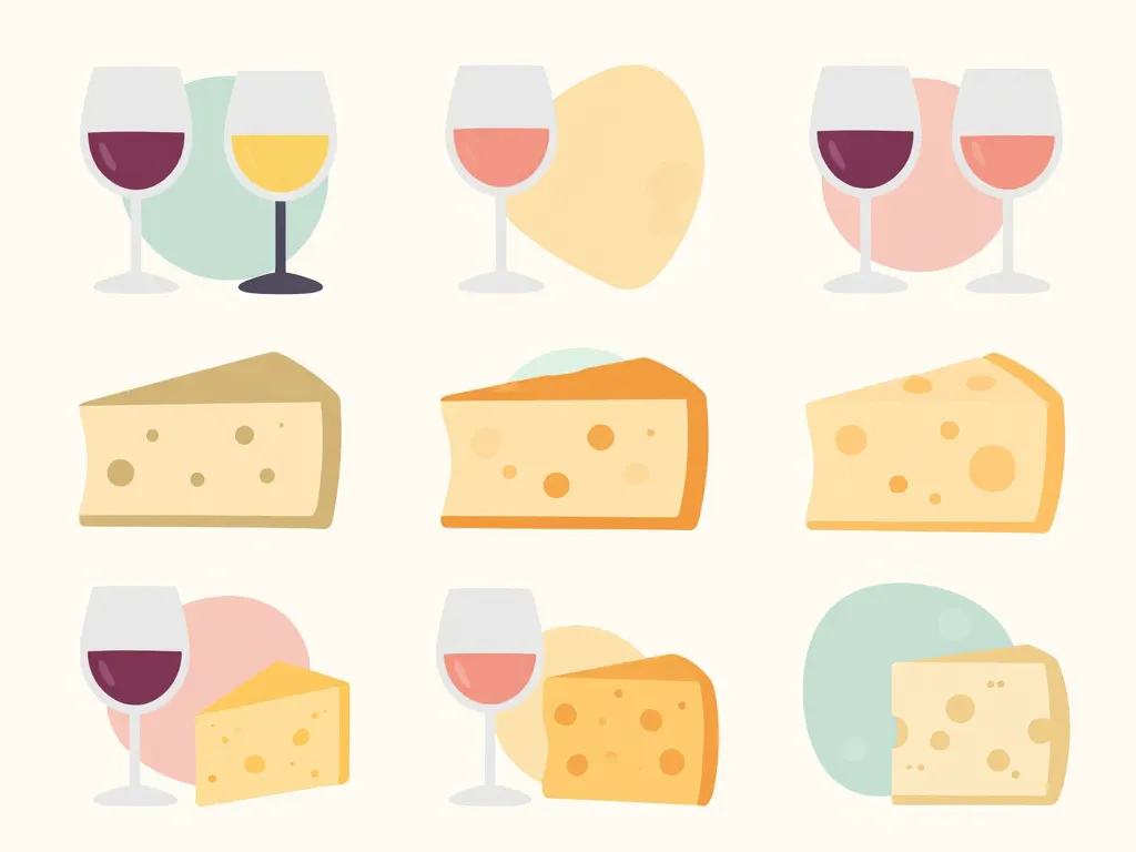 Diagramme principes accords vin fromage