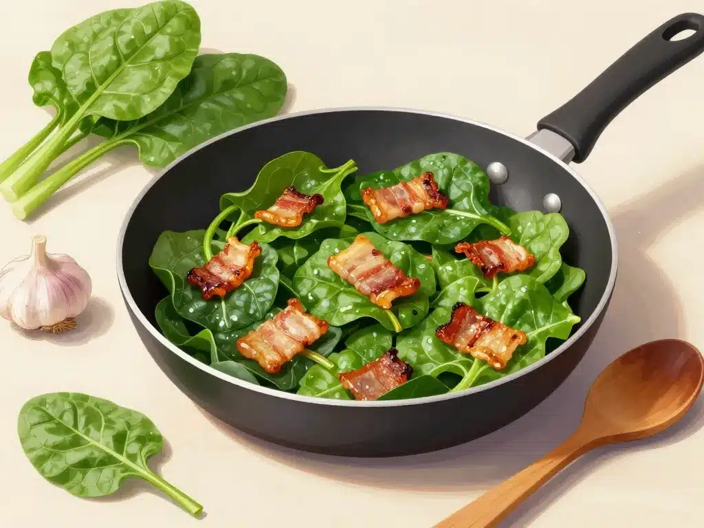 recette blette poêle lardon, cuisson blettes et lardons à la poêle