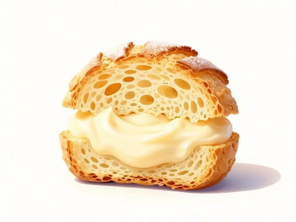 recette choux craquelin michalak coupe éclatée