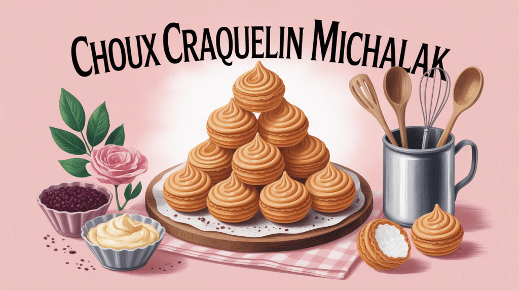 recette choux craquelin michalak illustration pâtisserie