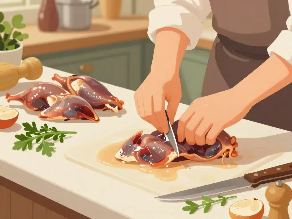 recette de gésiers de canard sélection et préparation
