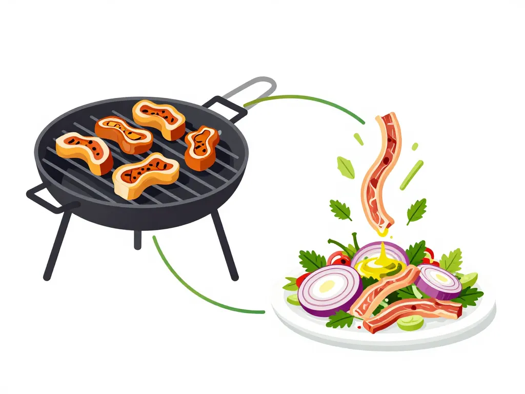 recette oreille de cochon à la portugaise cuisson grill et salade