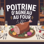 recette poitrine d'agneau au four sur table familiale