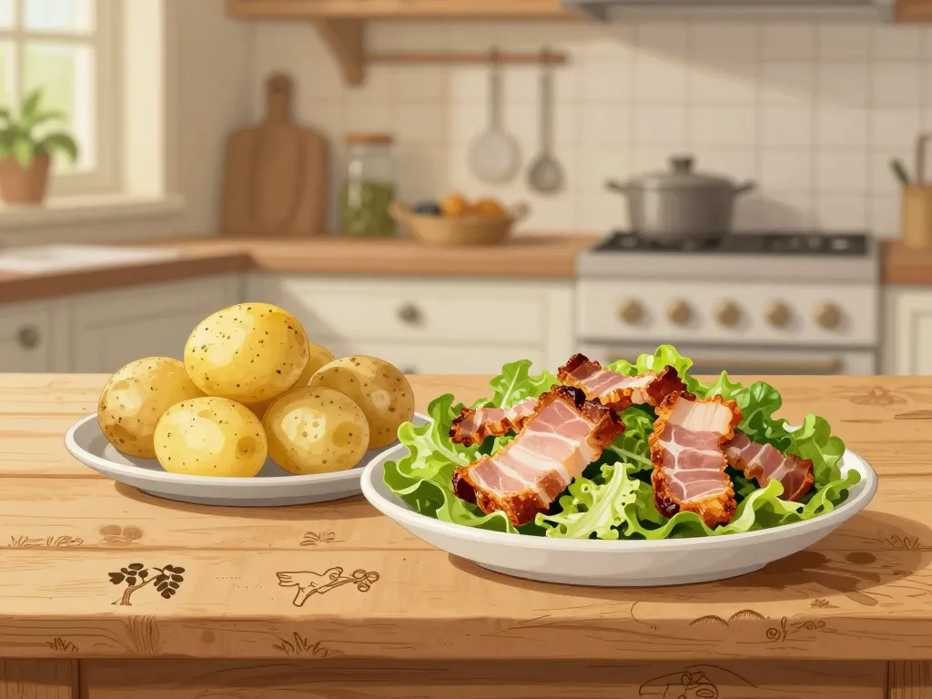 ingrédients salade tourangelle traditionnelle cuisine terroir