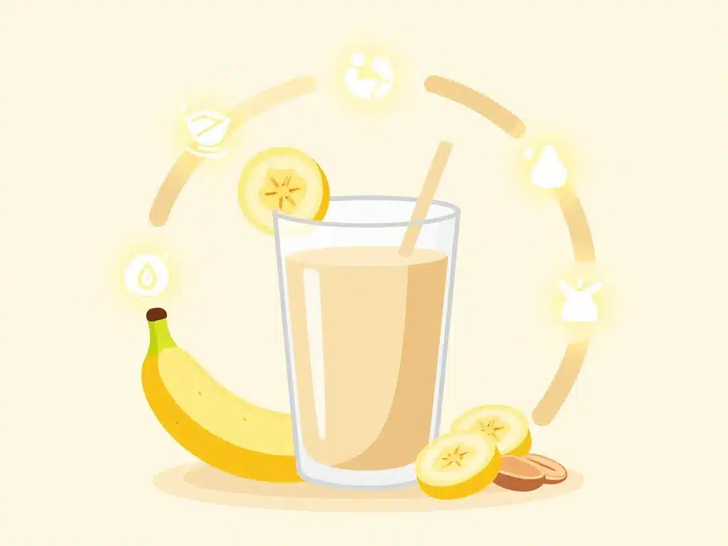 smoothie banane beurre de cacahuete bienfaits nutritionnels