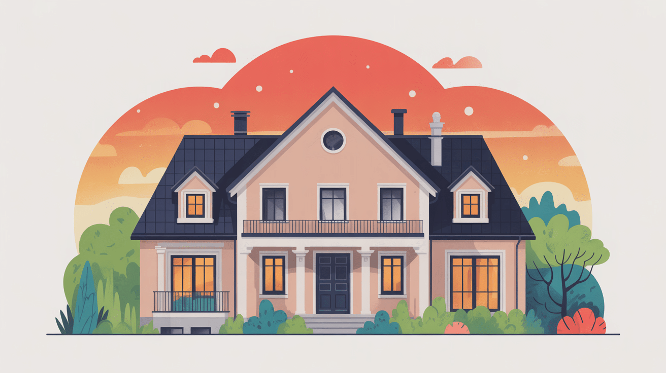 Illustration solin mural global coupe maison étanchéité