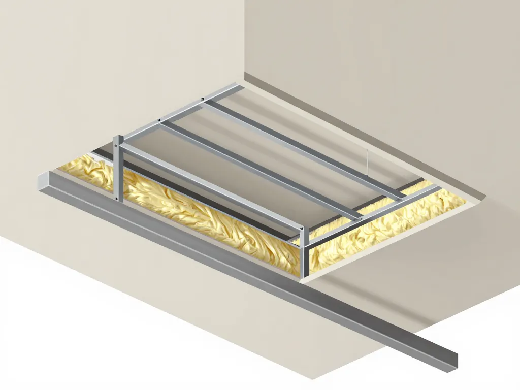 Schéma suspente isolation rôle plafond