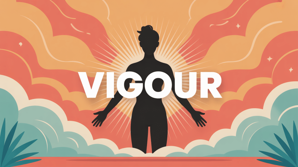 silhouette rayonnante vigour énergie vitalité