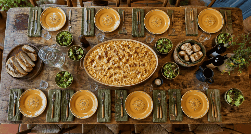 recette 10 personnes grande table gratin salade