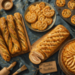 recette avec de la pate feuilletee feuilletes varies sur table rustique