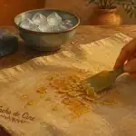 Astuce de grand-mère pour enlever la cire sur nappe et bois