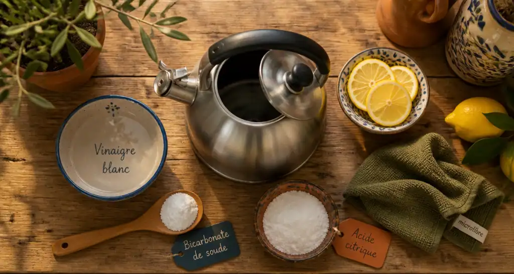 comment nettoyer une bouilloire avec produits naturels
