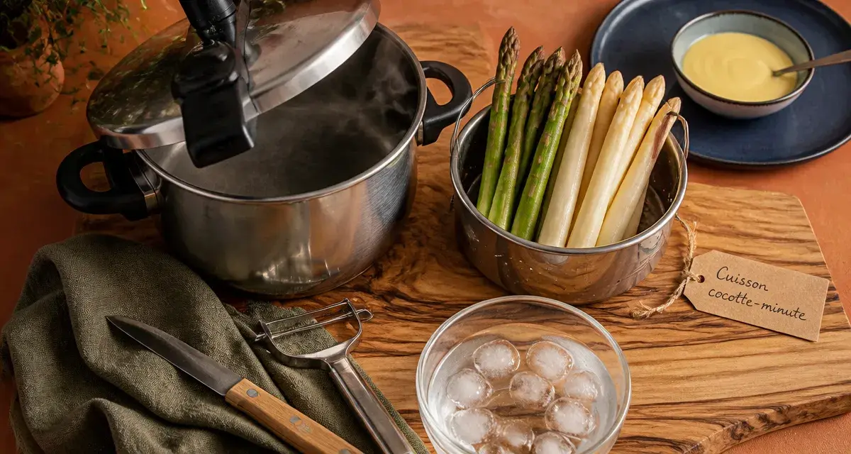 Cuisson asperges cocotte minute en cocotte-minute, asperges vapeur parfaites