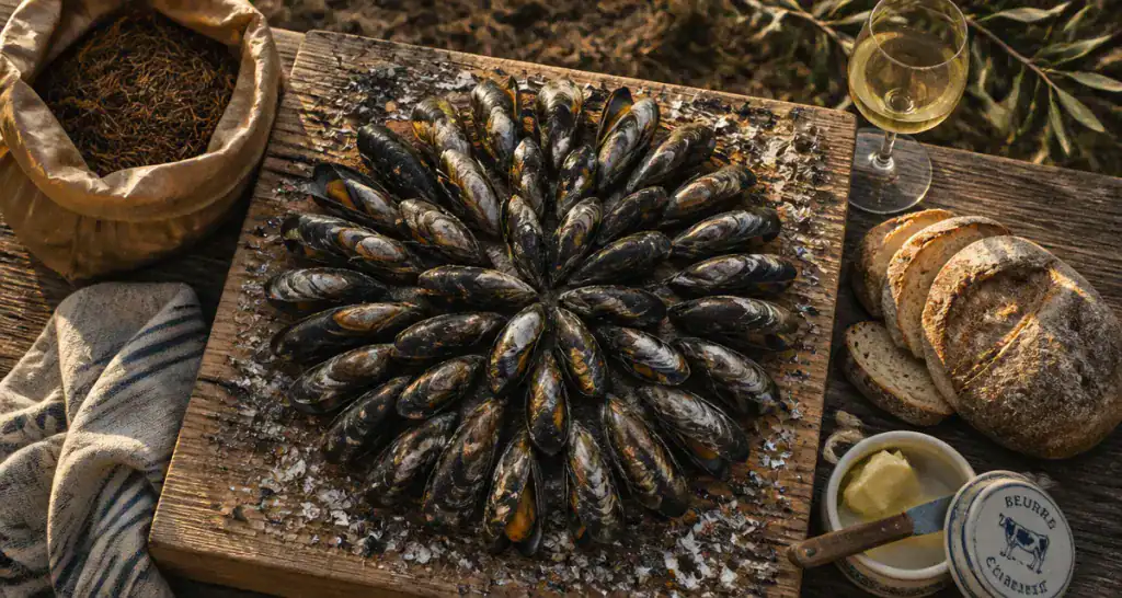 L'eclade moules rosace aiguilles de pin