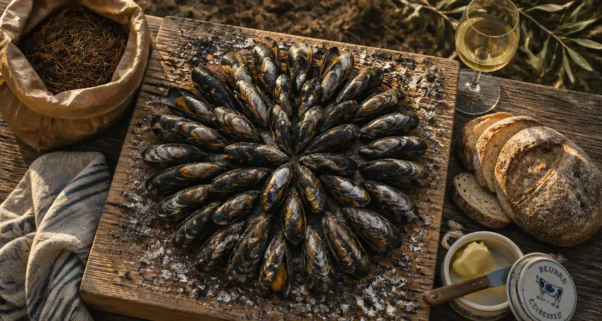 L'eclade moules rosace aiguilles de pin