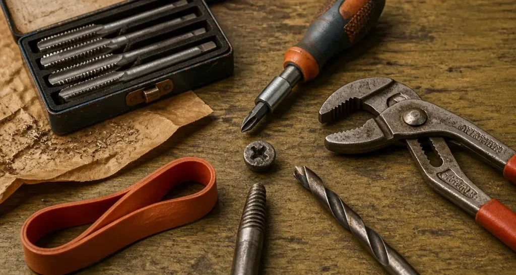 Pas de visse foiré : outils d’extraction pour restaurer le filetage