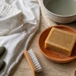 Savon au fiel de bœuf et utilisation pour enlever des taches tenaces sur textiles