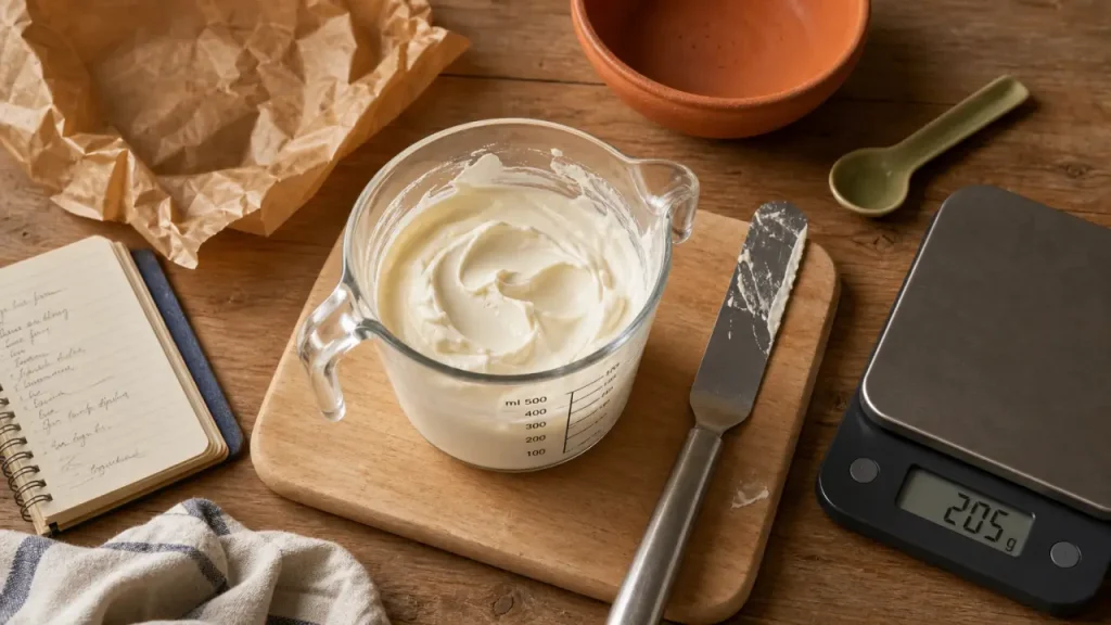 20 cl crème fraîche épaisse en gramme : 205 g