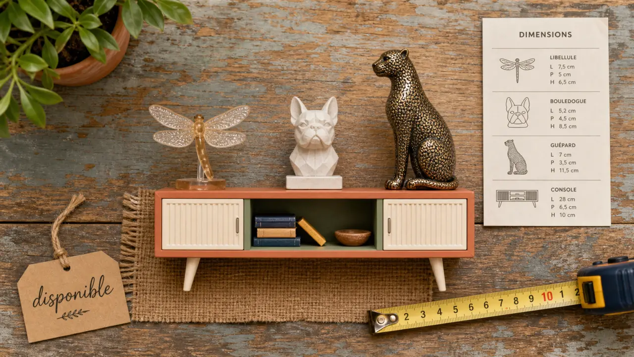 Animaux décoration intérieure : miniatures et statues d’intérieur sur table