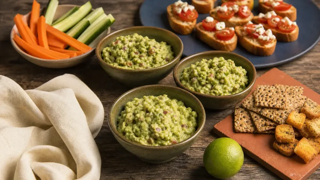 Avec quoi manger le guacamole : bols et toasts, légumes et citron vert