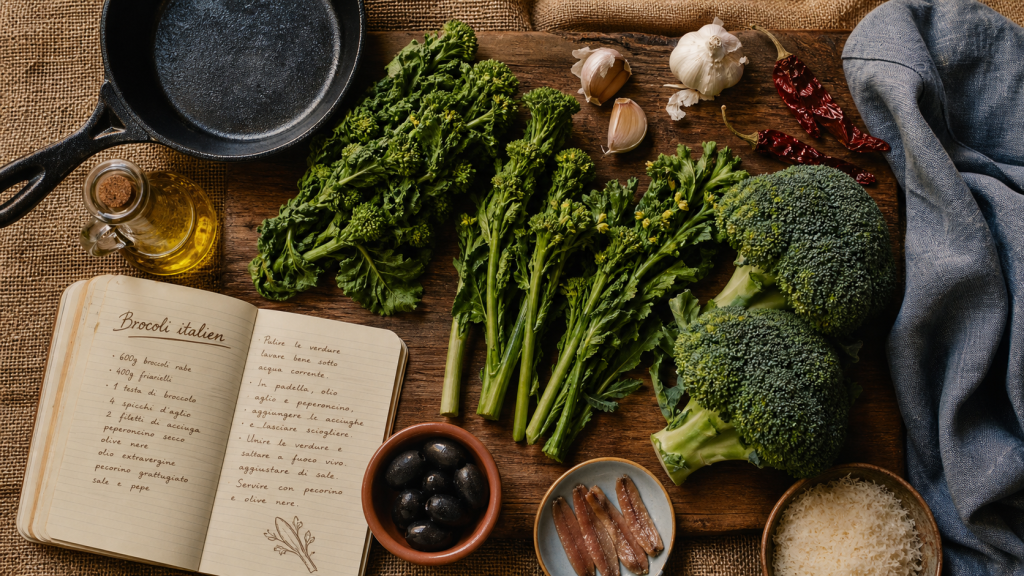 Brocoli italien : friarielli, brocoli-rave et brocolis siciliens